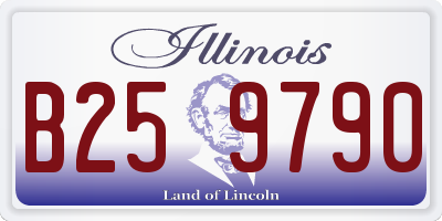 IL license plate B259790