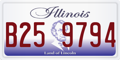 IL license plate B259794
