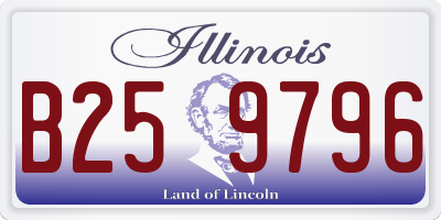 IL license plate B259796