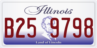 IL license plate B259798