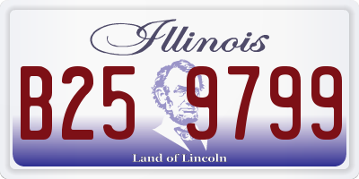 IL license plate B259799