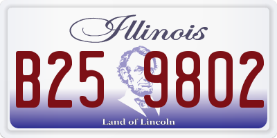 IL license plate B259802