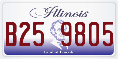 IL license plate B259805