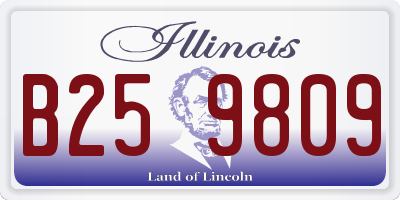 IL license plate B259809