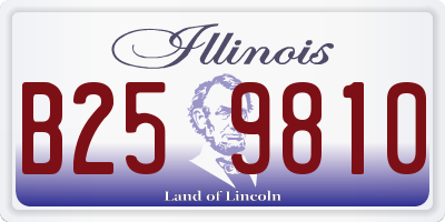 IL license plate B259810