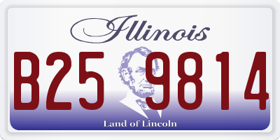 IL license plate B259814