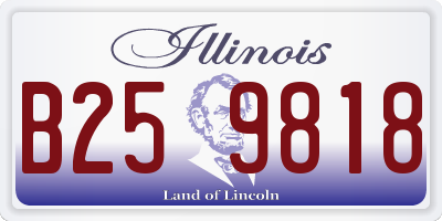 IL license plate B259818
