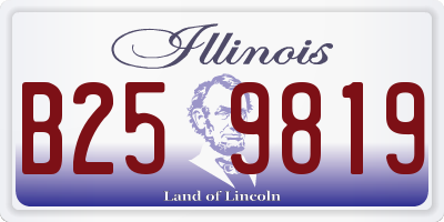 IL license plate B259819