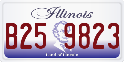 IL license plate B259823