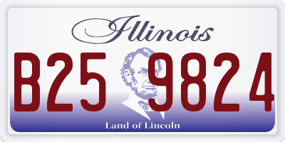 IL license plate B259824