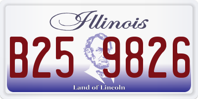 IL license plate B259826