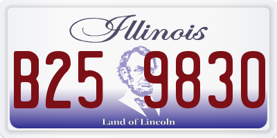 IL license plate B259830