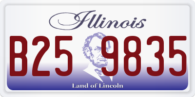 IL license plate B259835