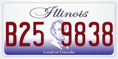 IL license plate B259838