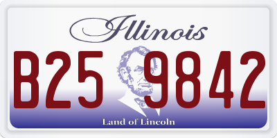 IL license plate B259842
