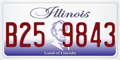 IL license plate B259843