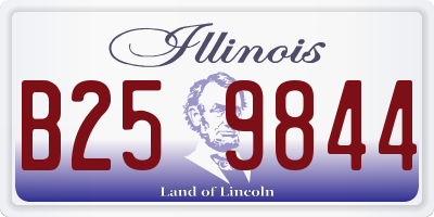IL license plate B259844