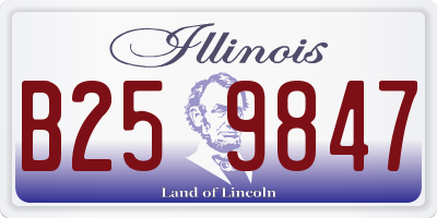 IL license plate B259847