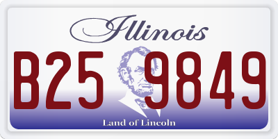 IL license plate B259849