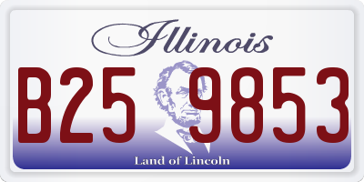 IL license plate B259853