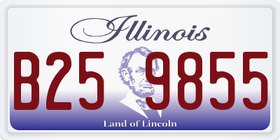 IL license plate B259855