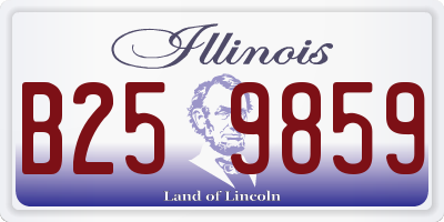 IL license plate B259859