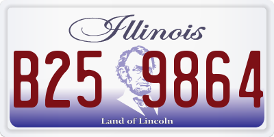 IL license plate B259864