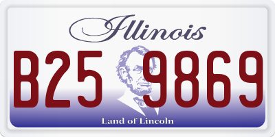 IL license plate B259869