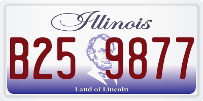 IL license plate B259877