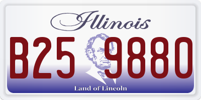 IL license plate B259880