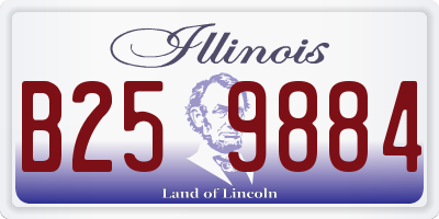 IL license plate B259884