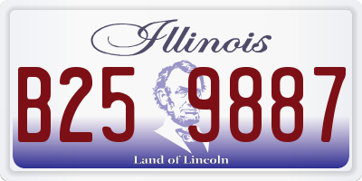 IL license plate B259887