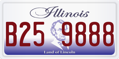IL license plate B259888