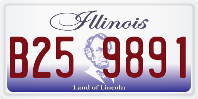 IL license plate B259891