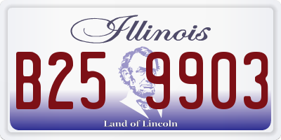 IL license plate B259903