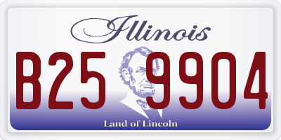 IL license plate B259904