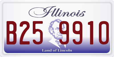 IL license plate B259910