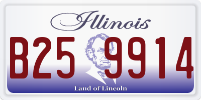 IL license plate B259914