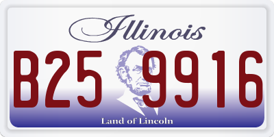IL license plate B259916