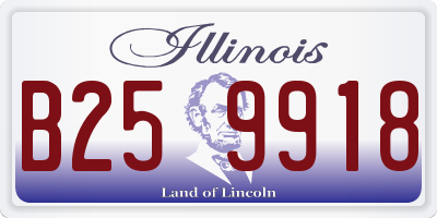 IL license plate B259918