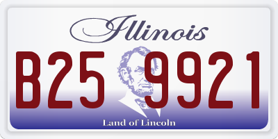 IL license plate B259921