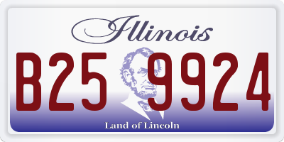 IL license plate B259924
