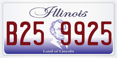 IL license plate B259925