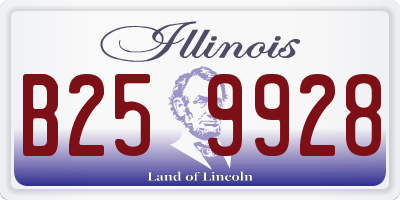 IL license plate B259928
