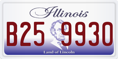 IL license plate B259930