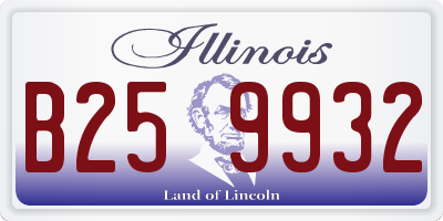 IL license plate B259932