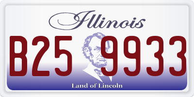 IL license plate B259933