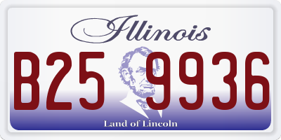 IL license plate B259936