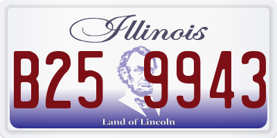 IL license plate B259943