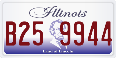 IL license plate B259944